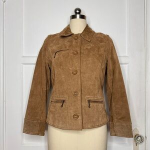 IE brown suede jacket